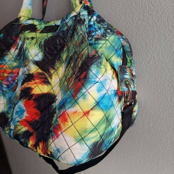 Steve Madden Large Multicolor Tie Dye Tote Duffle Bag - Picture 6 of 6